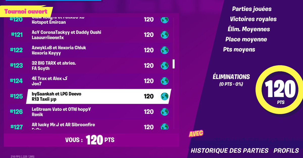 bySankah's tweet photo. On s'en sort pas si mal ! 👌
Il nous manque 10 points .... 
#Fortnite #FortniteBR https://t.co/UCuAFfxDPF