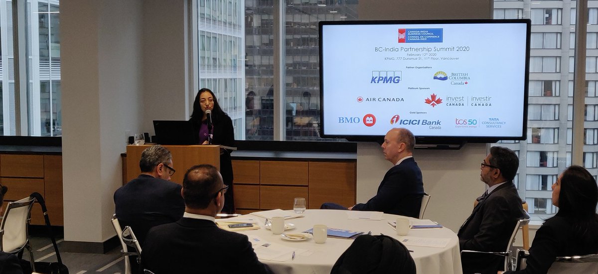 SmithAndrewR's tweet photo. Consul General of India in Vancouver Abhilasha Joshi delivering an in-depth overview of Canada-India relations
At the @CanadaIndia1 BC-India Partnership Summit 2020
@BCTradeInvest
#C_IBC
@anshumangaur https://t.co/LgJZIwfg08