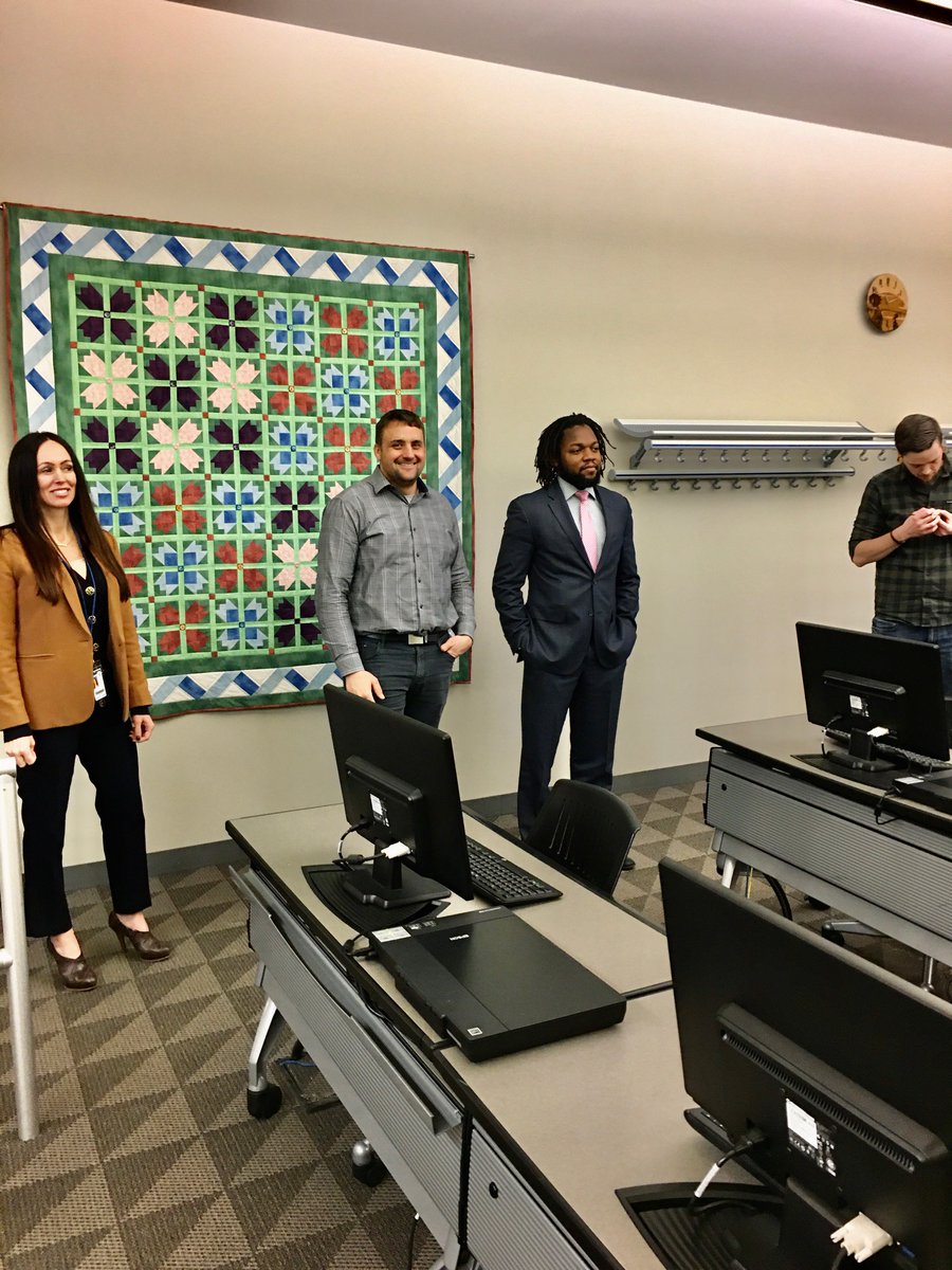pps_cte's tweet photo. Today's meeting of the Imagine PPS Career Middle School Design Team was hosted by Bill Strickland @ Bidwell Training Center. The team visited the facility's Digital Arts Lab, which housed state-of-the art computer graphics equipment, 3D printers and more. @PPSnews #CTEisSTEM https://t.co/BvLElBLWrY