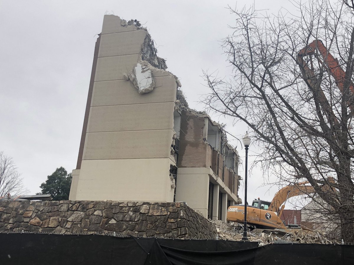 The demolition of Morrill Hall has come a long way! What are your favorite memories from Morrill?