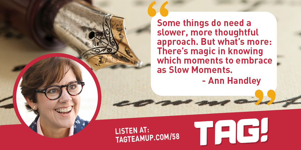 Interviewing @annhandley from @MarketingProfs was a highlight of my career! 

We talked about Ax Throwing, Being Nice, and The Magic of Slow Moments.🪓😇🔮

tagteamup.com/58

#podcast #marketing #contentmarketers #writers #writing #tagpodcast #writingskills