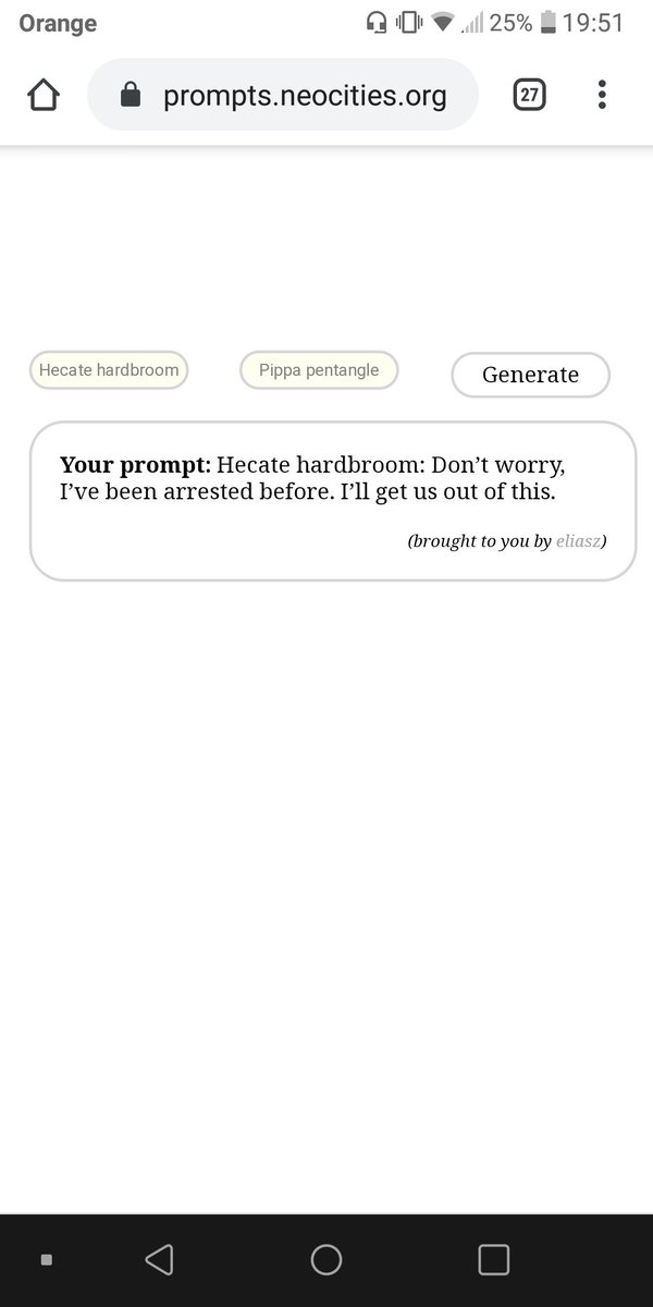 MinnieMcBadass's tweet photo. No matter how many times I hit Generate.
All of them are plausible and perfect.
#Hicsqueak #hecatehardbroom #pippapentangle https://t.co/sC5oaRXgkH