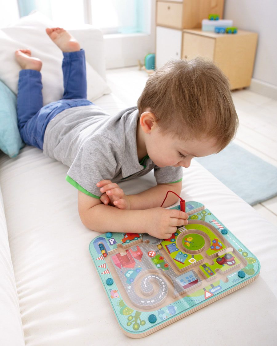 RBGsales's tweet photo. Looking for a toy to keep your child quietly occupied? Help foster motor dexterity and visual spatial skills? And learn about patience and trouble-shooting? Town Maze Magnetic Game by HABA is a must to check out. #toys #cute #fun #recycling #counting #motordexterity https://t.co/ywVwmj3dGb