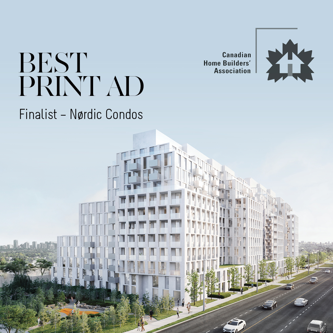 CollecdevTO's tweet photo. We’re thrilled to be a #finalist for the @CHBANational Awards for Print Ad for #Nørdic Condos. We can’t wait to celebrate the best in housing at the 2020 #CHBA National Conference being held in #Banff, Alberta, March 30-April 3.
#CollecdevCommunities #Collecdev #NørdicCondos https://t.co/eRaLJn7XQu