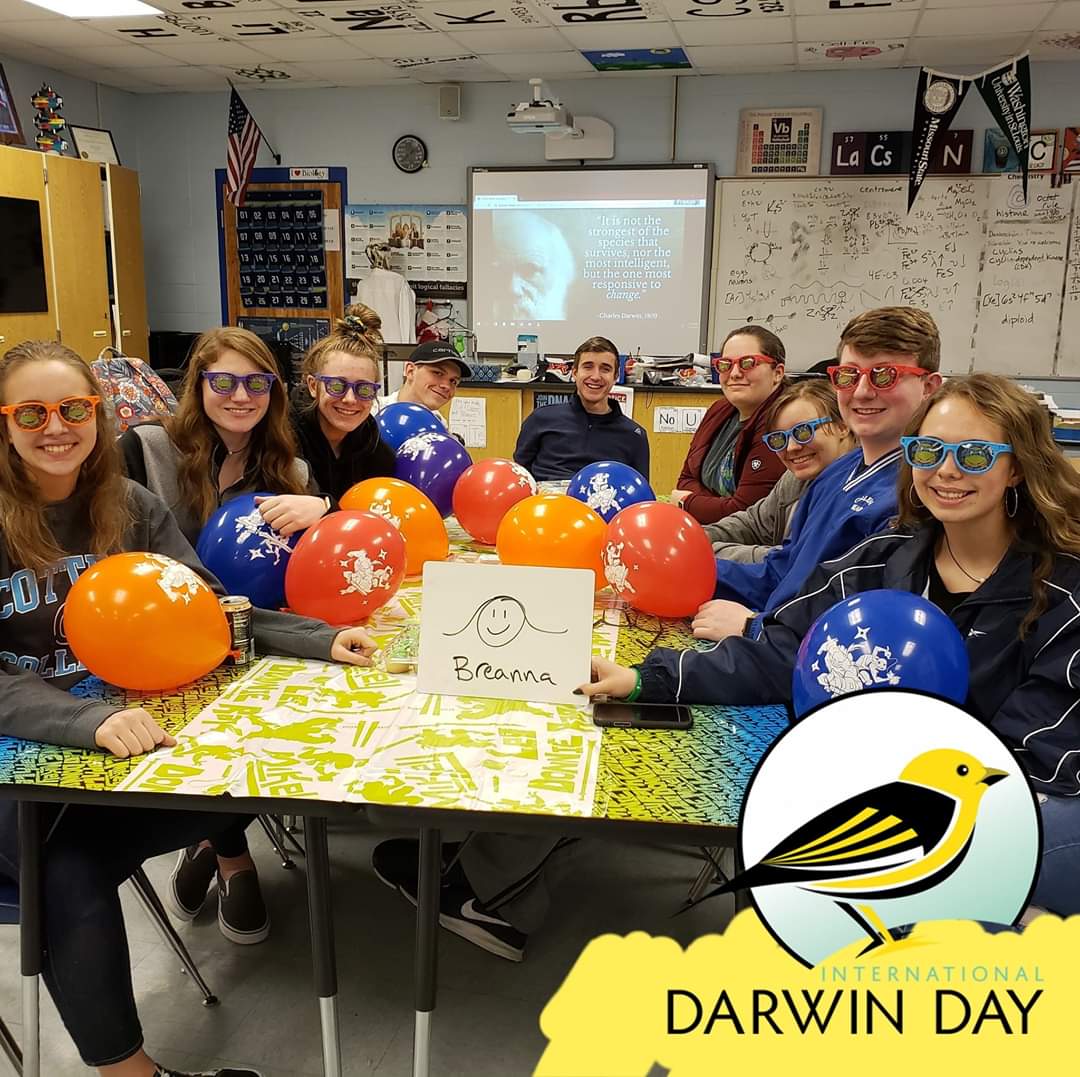 noscals's tweet photo. "Nothing in biology makes sense, except in the light of evolution." - Theodosius Dobzhansky

Happy #InternationalDarwinDay from @GalenaRII AP Biology!
#apbio #DarwinDay #DarwinDay2020 https://t.co/IDmS5mQDQa