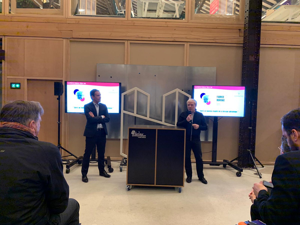 Brice Chambard d'<a href="/CommunauteObiz/">Obiz</a> introduit la présentation de deux startups locales qui ont intégré le programme #FrenchTech120.

<a href="/lumapps/">LumApps</a> et <a href="/KERANOVA_SA/">Keranova</a> sont deux pépites locales qui bénéficient de cet accompagnement <a href="/LaFrenchTech/">La French Tech</a> ! De l'accélération en vue 🚀