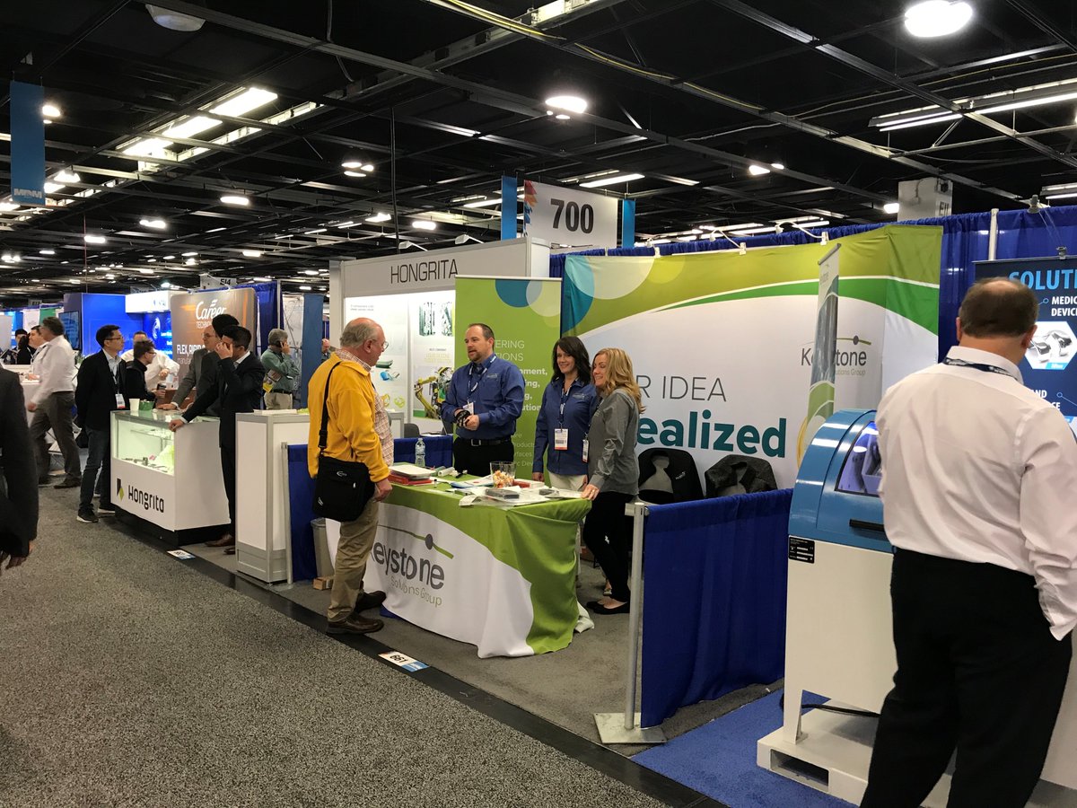 KeystoneSG's tweet photo. We're having a blast at MD&amp;M West!

Visit us in booths #661 and #1829 to talk about how we can become your partner for all things #medtech!

#KeystoneSolutionsGroup #AdvMfgExpo @MDM_Events 

https://t.co/6ovGcqZ4iv https://t.co/9D1v7cIwj3