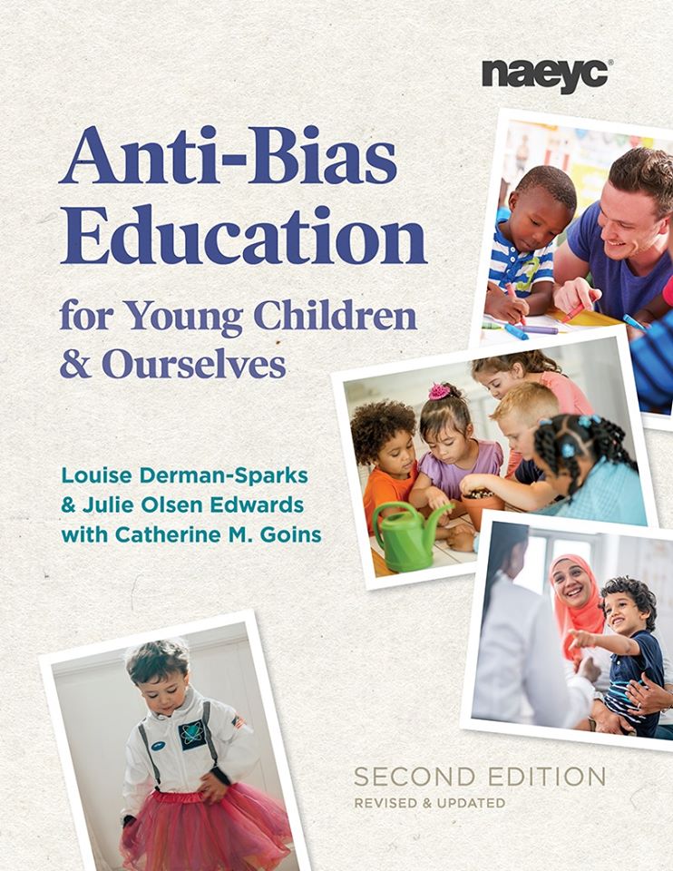 NAEYC's tweet image. Anti-Bias Education for Young Children and Ourselves, Second Edition is coming soon! This classic resource, now expanded and updated, is your guide to building a strong anti-bias program, including learning to know yourself. Visit NAEYC.org/books/anti-bias to learn more!