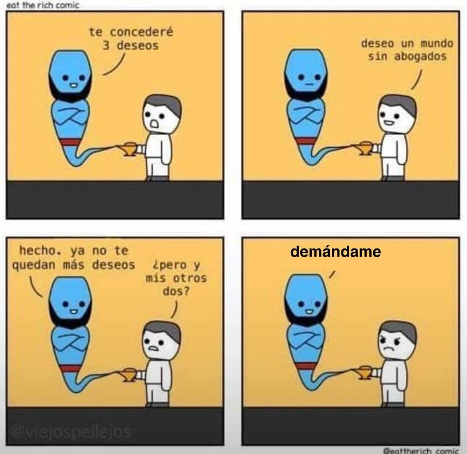El mundo sin #Abogados 😜