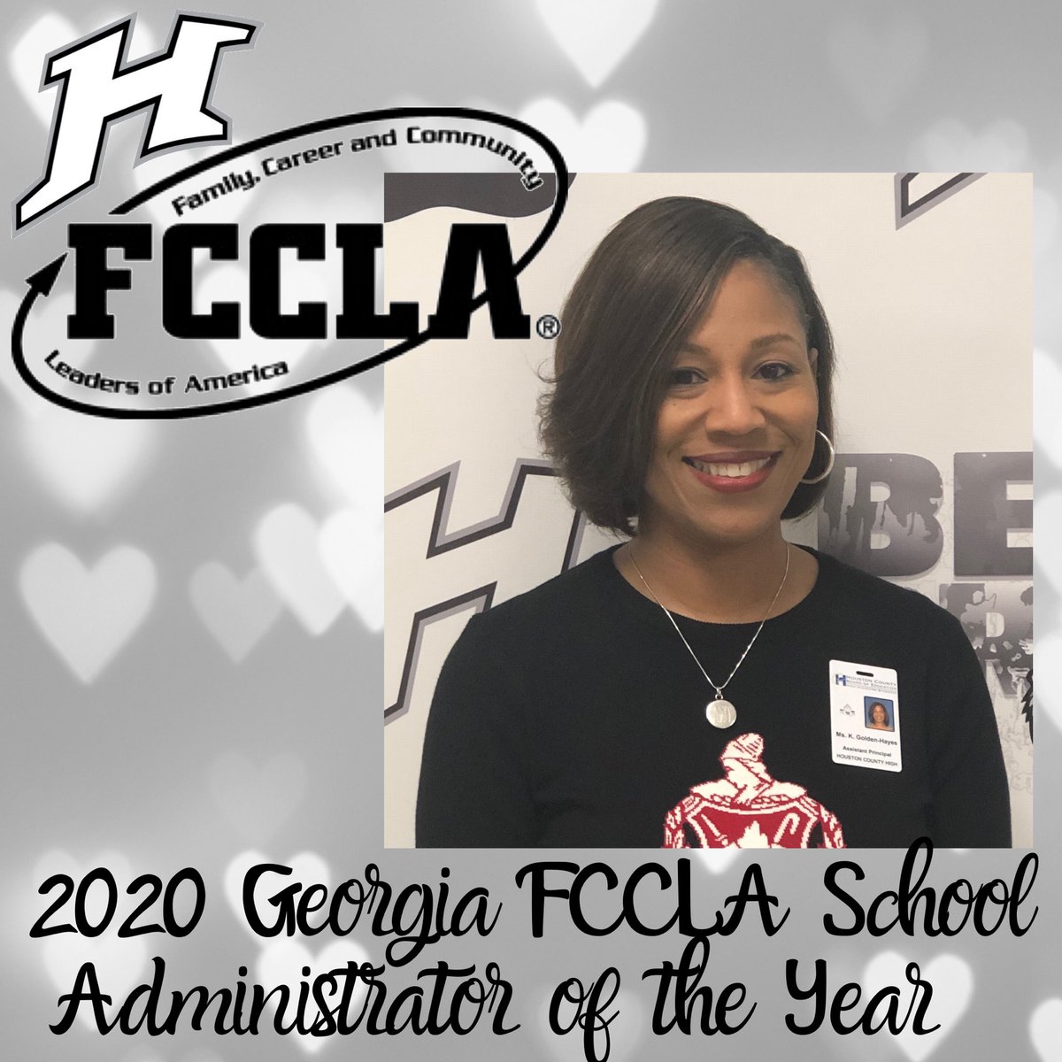 hchsbeardown's tweet photo. Congratulations Mrs. Hayes @RizerBEARDOWN @HoustonCountySS https://t.co/7hYWIFiQKf