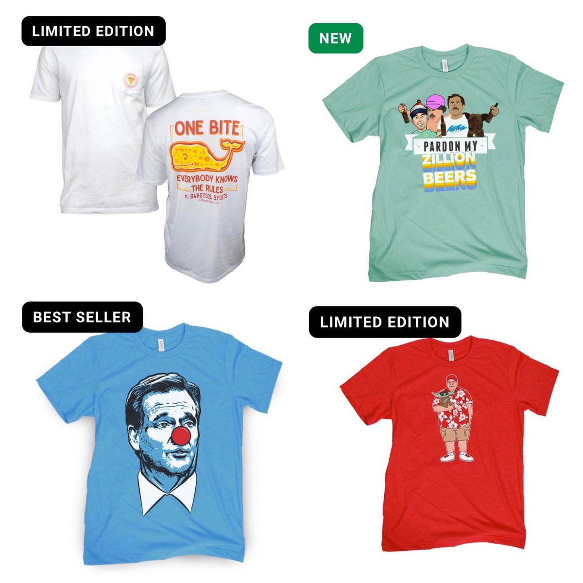 barstool_merch's tweet photo. @DanaB_Number3 GIVEAWAY! Follow and Retweet to be entered to win a T-shirt of your choice! https://t.co/z42hNZrIm6