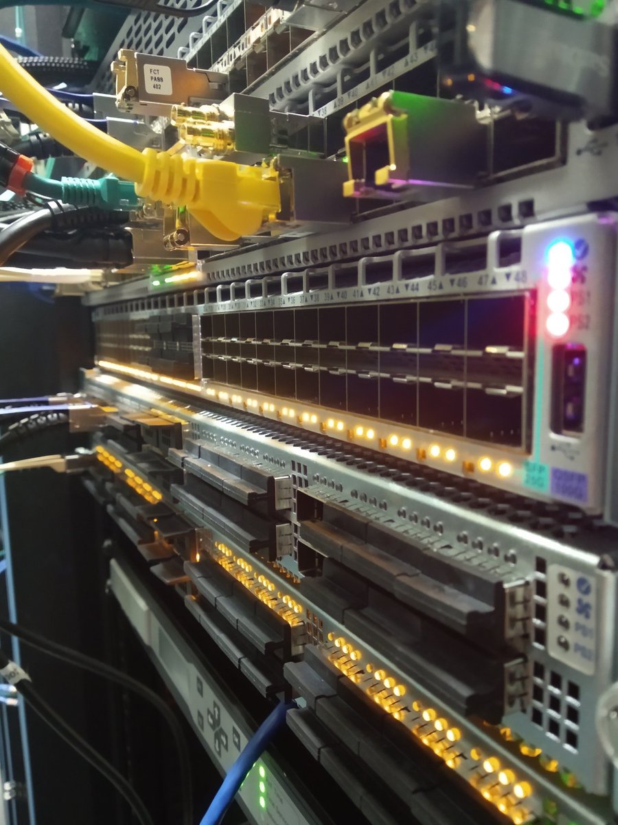 There is something quiet magnificent about this ... #100g #st2110 #arista #ip #switch