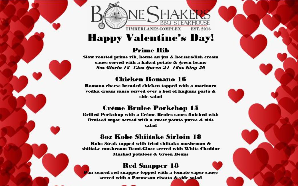 Timberlanes544's tweet photo. Spend you Valentines day with us! These features will be available along with our everyday dinner menu! Call (234) 567-4671 for reservations! https://t.co/YBKwghINkm