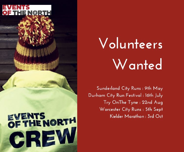 Don’t fancy running, maybe your injured but want to soak up the atmosphere, have a friend/ family member running &amp; want to support - or just want the jacket &amp; packed lunch 😉 we need your help!! #runners