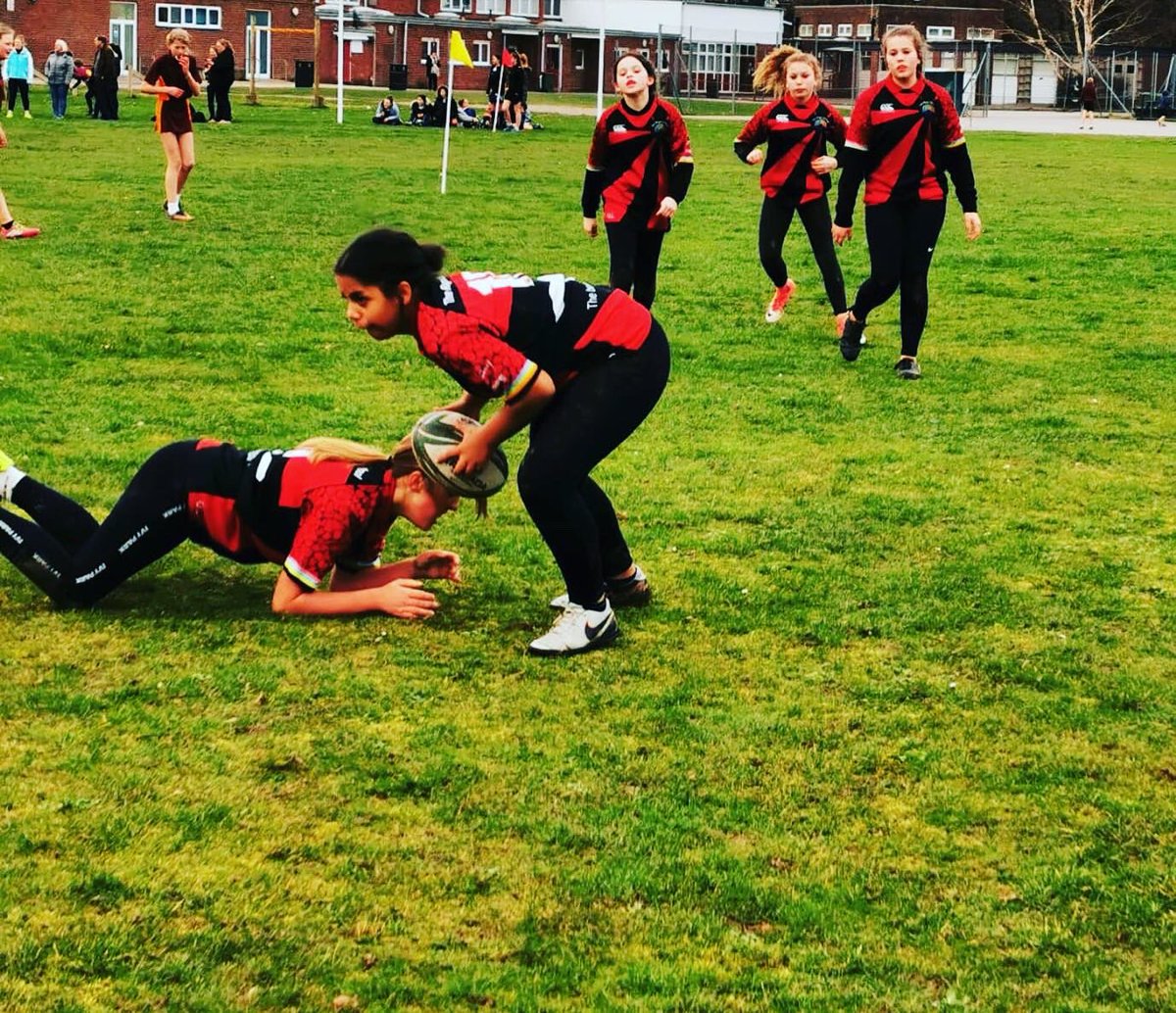 This afternoon our U14 Girls took part in their first ever Rugby tournament! A brilliant experience which we hope continues to inspire girls to get involved! #thisgirlcan #bestineveryone #righttodeveloptalentsandabilities #inspireageneration