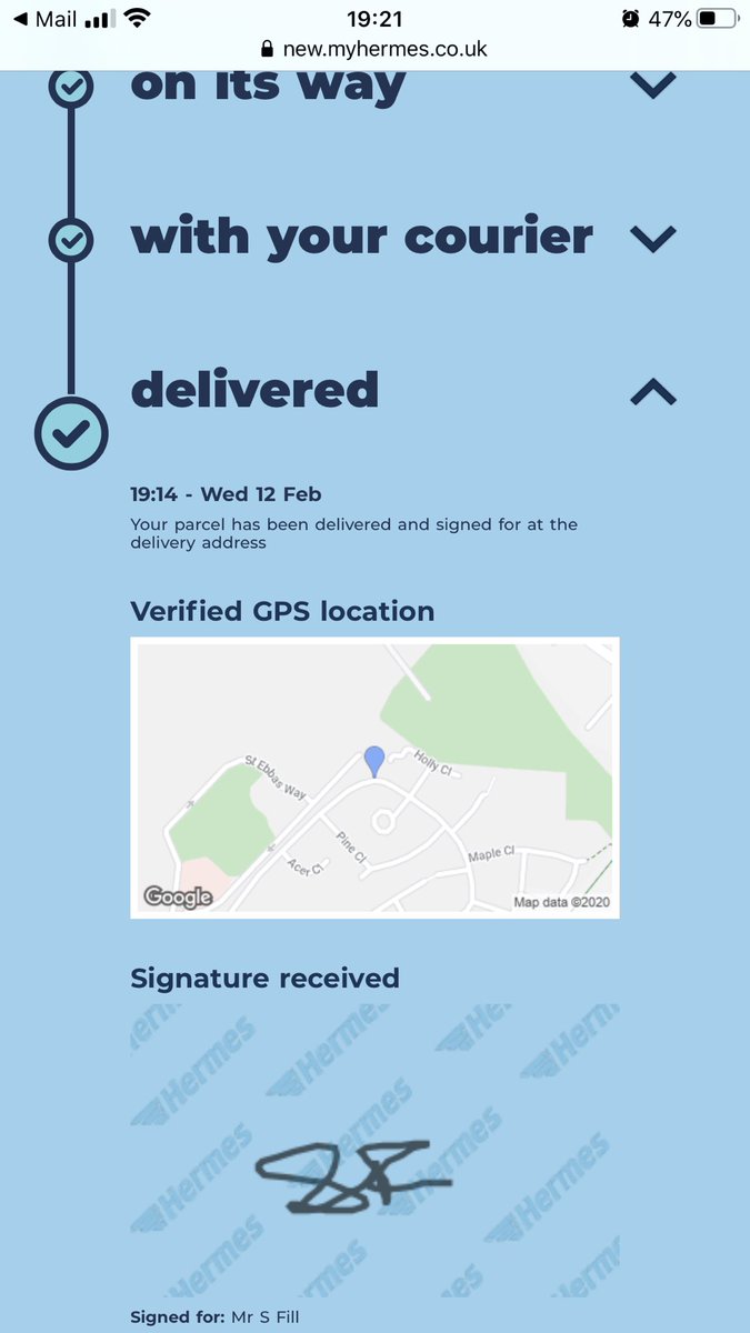 FillSimon's tweet image. Hey Hermes... really interested to hear that your courier has delivered my parcel. What’s also really interesting is that I signed for it. All of this without opening my front door! #hermes #johnlewis