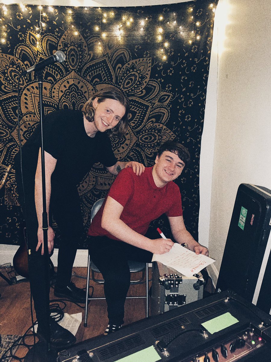 MorningRetakes's tweet photo. Just wanted to say cheers to Barry for stepping in at the last minute as our temporary drummer for our shows at SWG3 and Stag &amp; Dagger 🖤

After May we’ll be searching for a permanent beat machine so spread the word!

Get tix to see Barry in action here:
https://t.co/fuKs7btNgn https://t.co/QaXg0JTO2b