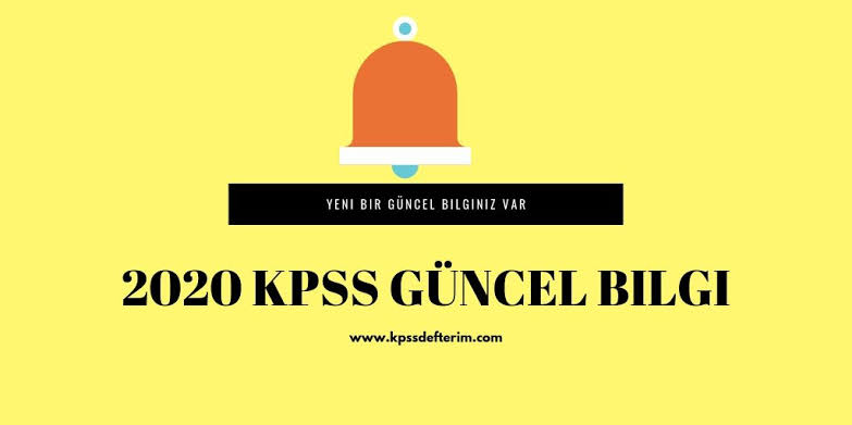 2020 KPSS için hazırladığımız 2 Adet Güncel Bilgi PDF dosyası
kpssdefterim.com/soru/2020-kpss…
