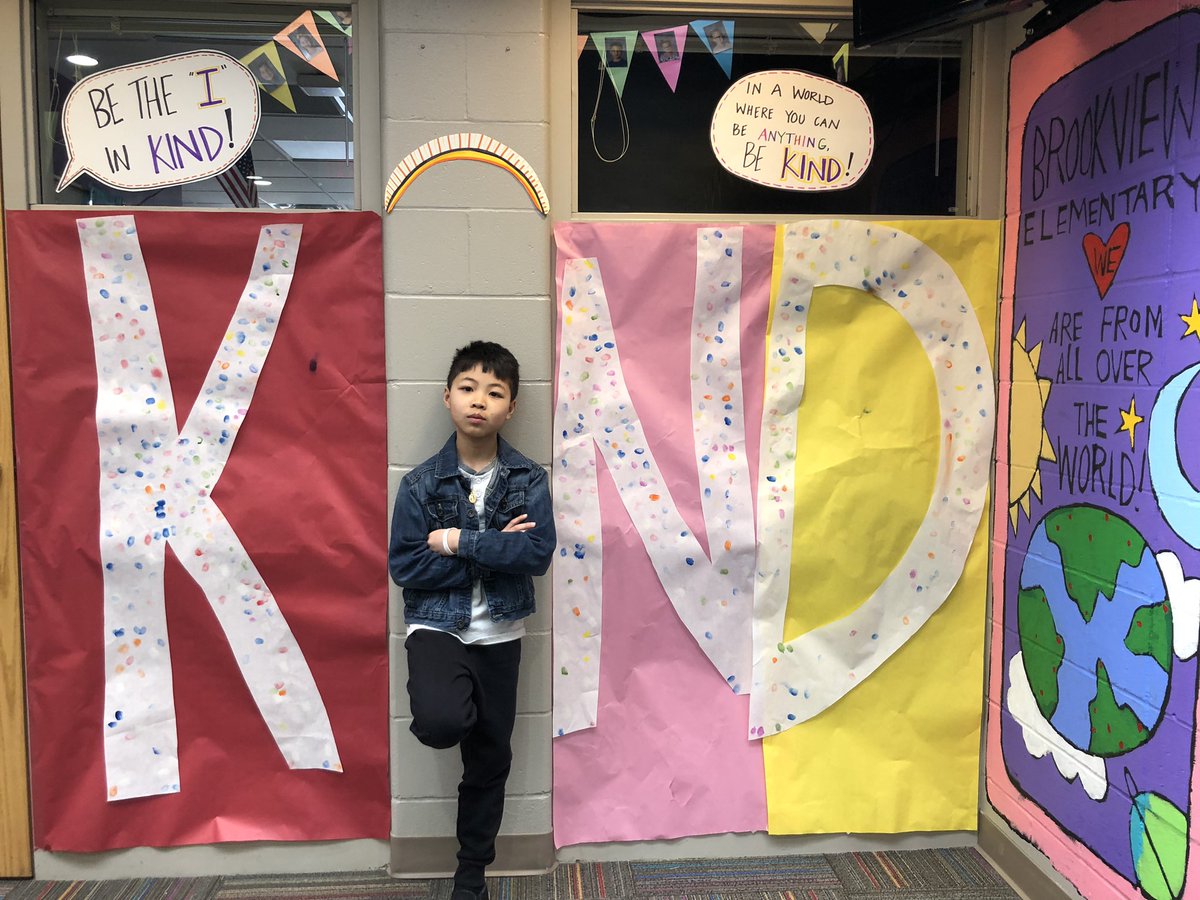 DodgeSarai's tweet photo. Mrs. Peek, our guidance counselor, is awesome! So thankful for all the work she does to get kids excited about kindness all year. This week at Brookview we are  giving love by focusing on random acts of kindness the whole week!  #givelove #betheiinkind @BVelementary https://t.co/Fhj1wFcETt