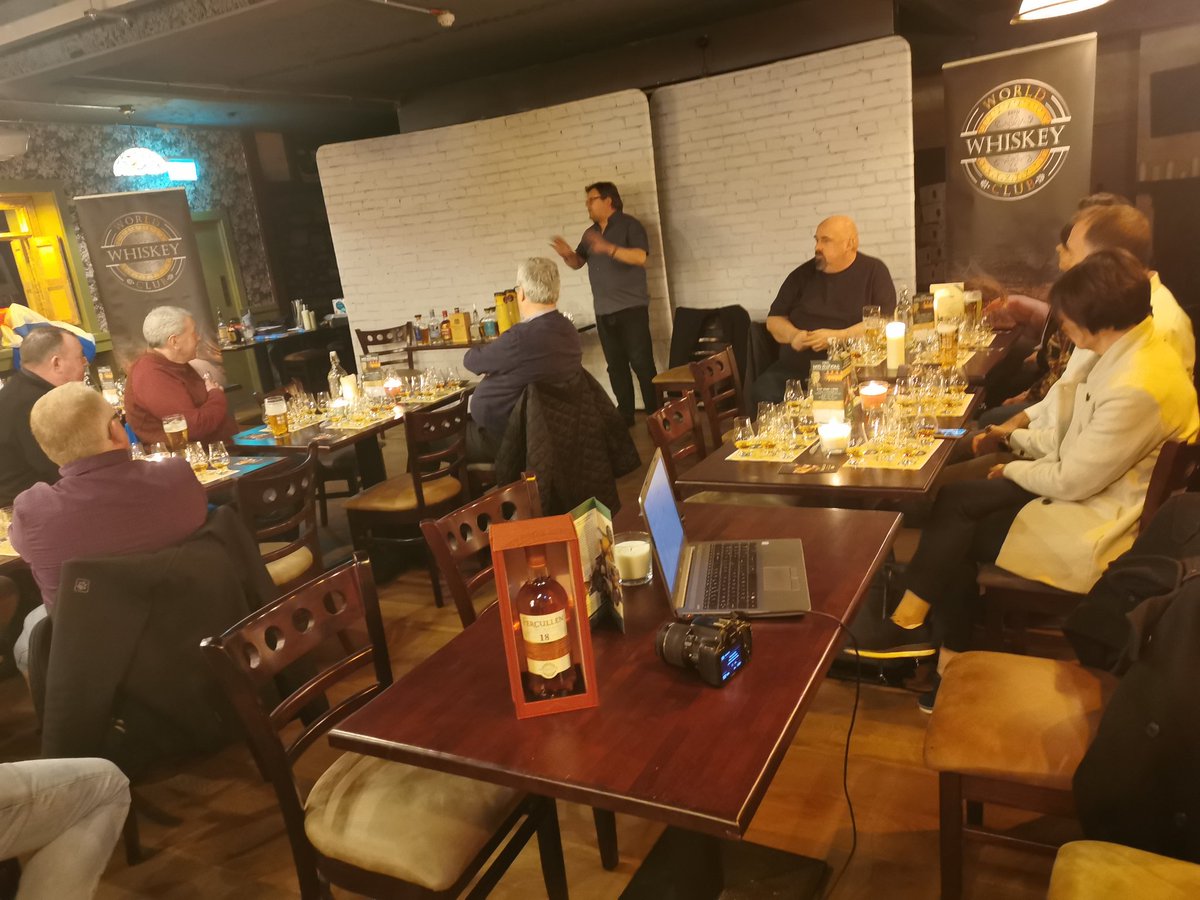 world_whiskey's tweet photo. And we're off. @WhiskyTasting begins our journey into Whiskey with a journey around the world of whiskies in @HotelOSheas. #Whiskey #whisky https://t.co/z53HhHlSDL