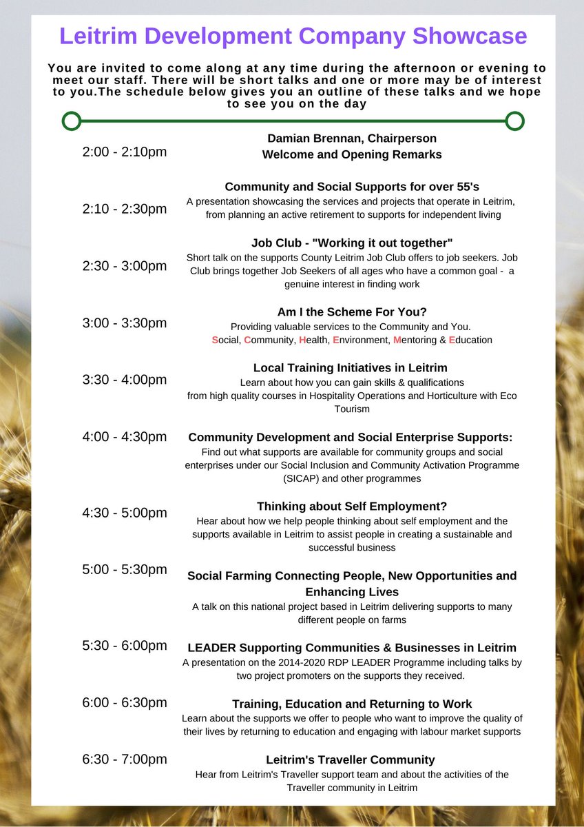 leitrimdevco's tweet photo. Looking forward to seeing lots of people from #Leitrim tomorrow @hotelleitrim in Carrick-on-Shannon between 2 & 7pm at our showcase event. Meet our staff and let us know how we can help and support you. https://t.co/iJNUTBWobA