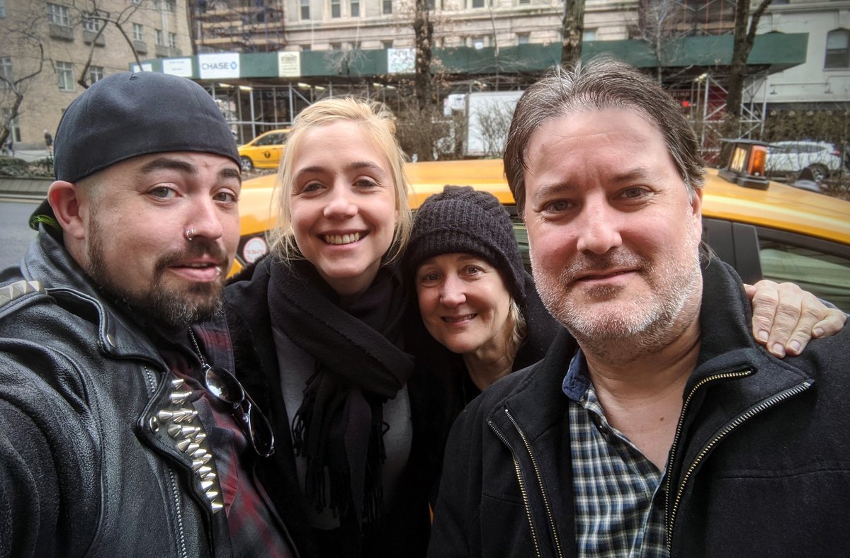 JoshRoush's tweet photo. Had a great lunch with @cwnyi (Michael's daughter) & her husband Corey. It's amazing the imprint people can put on others, being in a room with their family always reminds me of hanging with the old man.
One more interview to go for #ParksDoc & we're set. Can't wait to show you. https://t.co/IvU4kUxivW