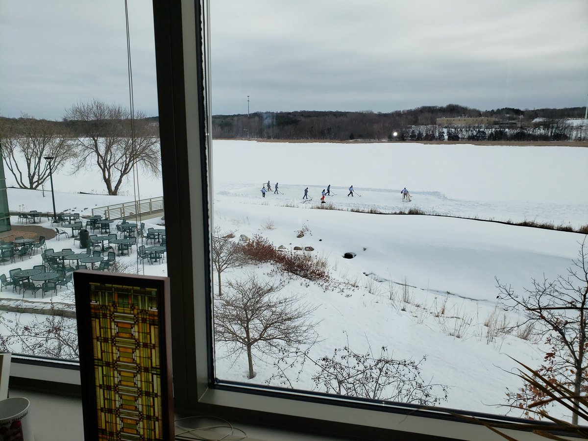 Some of the guys in the office are playing boot hockey today to help raise money for local food shelves @BlattnerEnergy