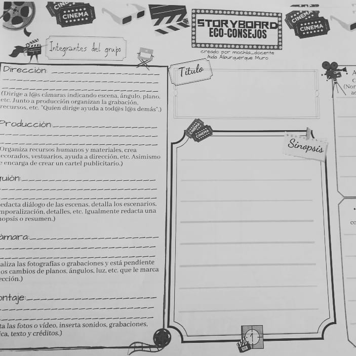 DocenteMochila's tweet photo. https://t.co/2m9Xeq8Yhm
Proyecto educativo "eco-cortos" #educacion #claustrovirtual #education #teacherlife #Cinema #storyboard https://t.co/ZVAriOpaFX
