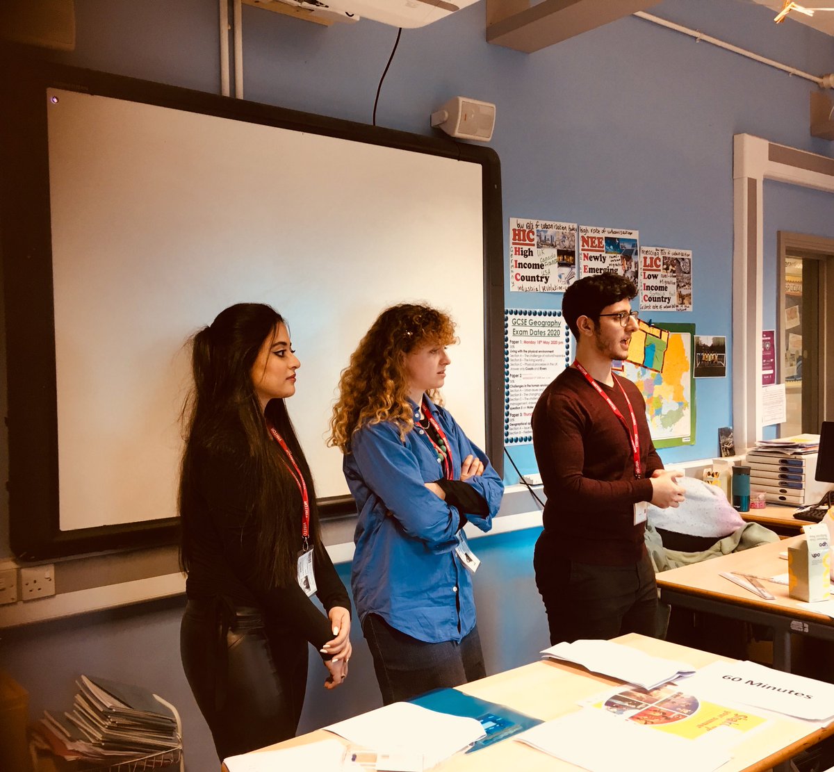 enamhaque31's tweet photo. #ServiceLearning in action with our @Medicine_UoM medical students Layal, Omar &amp; Maddie talking to Year 8 pupils about #PhysicalActivity 
Part of a programme of activities at @Burnage_Academy 
#SDOP #MMSECE @shehleen https://t.co/KU8gG2MyaM