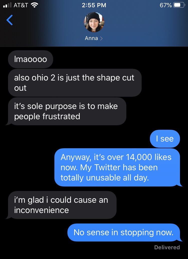 Update: I asked her if Ohio2 was a replica of the actual Ohio or if it’s just a cutout shape.