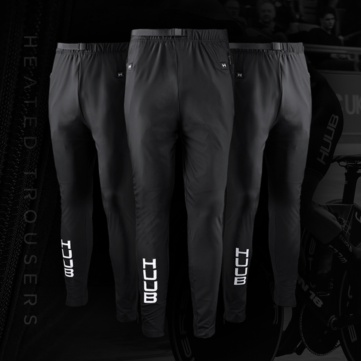 HUUB's Fellowship of Speed brings you the Heated Trousers. Actively heating key muscle groups at an optimal temperature of 43 degrees, the trousers were designed for Olympians to compete at the highest level. Are you ready for maximised performance? 

huubdesign.com/collections/he…