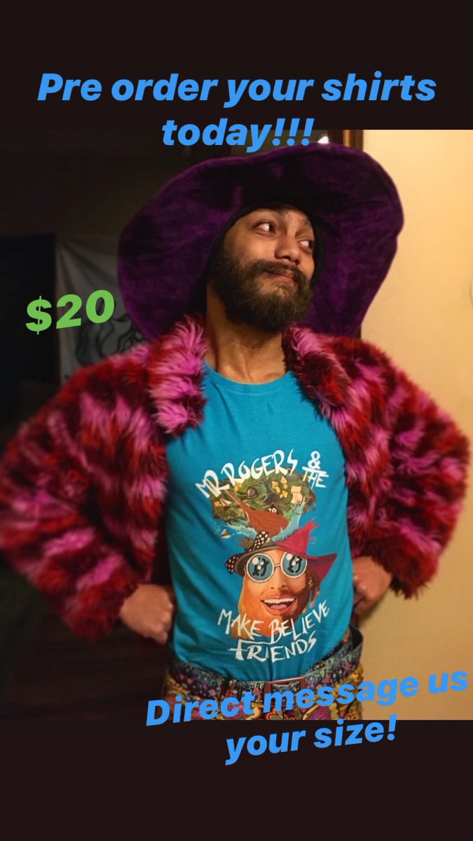 MrRogersATMBF's tweet photo. Shirts are on their way!! DM us your size to place a pre order! RT for a hundred years of fantastic fashion!! https://t.co/XdowB9pDn0