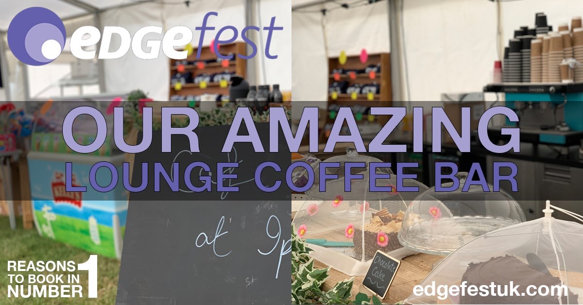theedgestuff's tweet photo. Reason Number 1 to book in!
The Lounge is the venue that everyone meets in &amp; the The Lounge Coffee Bar is the place to purchase a great coffee, a cold can, a piece of tasty cake, a delicious ice cream or even the official event T-shirt! #edgefest20 https://t.co/18AiXqiFEW https://t.co/Id5C0iMRqY