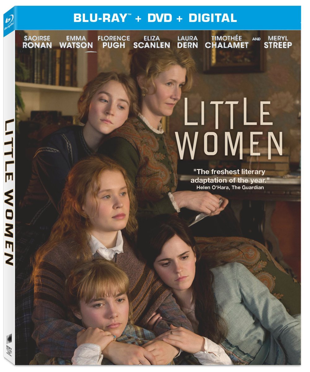 The one on the left is the actual Little Women Blu-Ray cover.

The one on the right is my quick twenty-minute photoshop of a Blu-Ray cover.

#LittleWomen #LittleWomenMovie