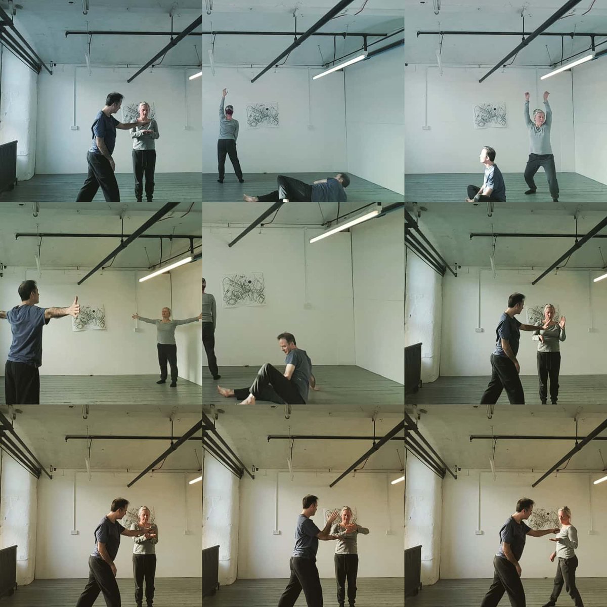 DrCollardStokes's tweet photo. Few shots from rehearsals for 'Corporate Marble'. Real time explorations of different approaches to developing, refining and performing both written and physical material #poetry #dance #spokenword #livecomposition #collaboration #discovery #artisticpractice https://t.co/CvxIbVCx3c