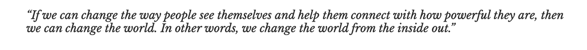 porchlightbooks's tweet photo. “If we can change the way people see themselves and help them connect with how powerful they are, then we can change the world. In other words, we change the world from the inside out.”
– Matthew Emerzian

Read @emerzian's full #ChangeThis manifesto → https://t.co/HtdiCEHJuY https://t.co/as0JotY8DF