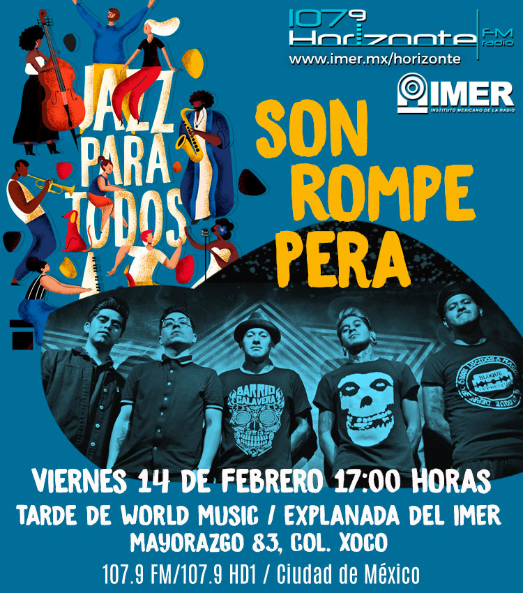 Si el 14 de febrero quiere celebrar... ¡a la explanada del IMER venga a bailar! Pidan sus pases al 5556010802 
#TardeDeWorldMusic
<a href="/losbrass/">Los Brass</a> #SonRompePera
#Horizonte20 
#20AñosJuntos