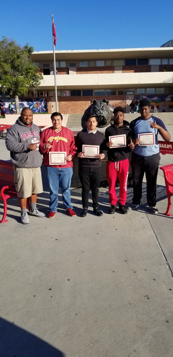 We’re not just training athletes, we’re also preparing students. Congratulations to Matthew Hernandez, John Perez, Rommel Veal, and Maurice Rodrigues (L-R) on making the Principal’s Honor Roll. Your work on the field is just as important as your work in the classroom.