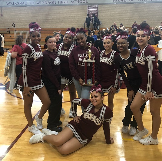 Hartford_Public's tweet photo. Congratulations to @BulkeleyPride Bulldogs Cheer Squad for bringing home the 1st Place Novice trophy at the 18th Annual #WindsorWarriorChallenge held at Windsor High School on Sat., 2/8/20. Go-o-o, Bulldogs!!! @HPSAthleticsCT https://t.co/f7LEbICDLp