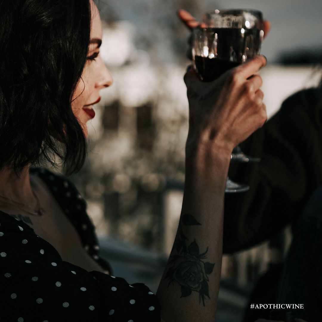ApothicWine's tweet photo. Cheers to those who share the nights that never end. Tag the friends you’re toasting with this Galentine’s Day. #ApothicCab https://t.co/RY7mIQvrf3