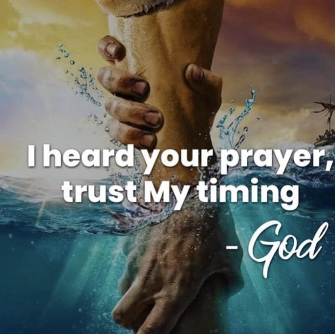 TRUST GOD'S Timing! He's got you! Trust in the Lord with all your heart, lean not on your own understanding. Acknowledge him in all your ways and HE WILL DIRECT YOUR FOOTSTEPS! Proverbs 3:5-6