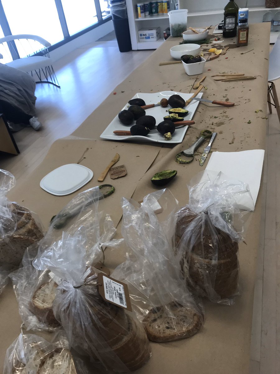 How to tell your office has a good ratio of Millennials: when there is an avocado toast bar on the regular. Bless you Millennials. This puts you in the running for greatest generation since the greatest generation in my book.