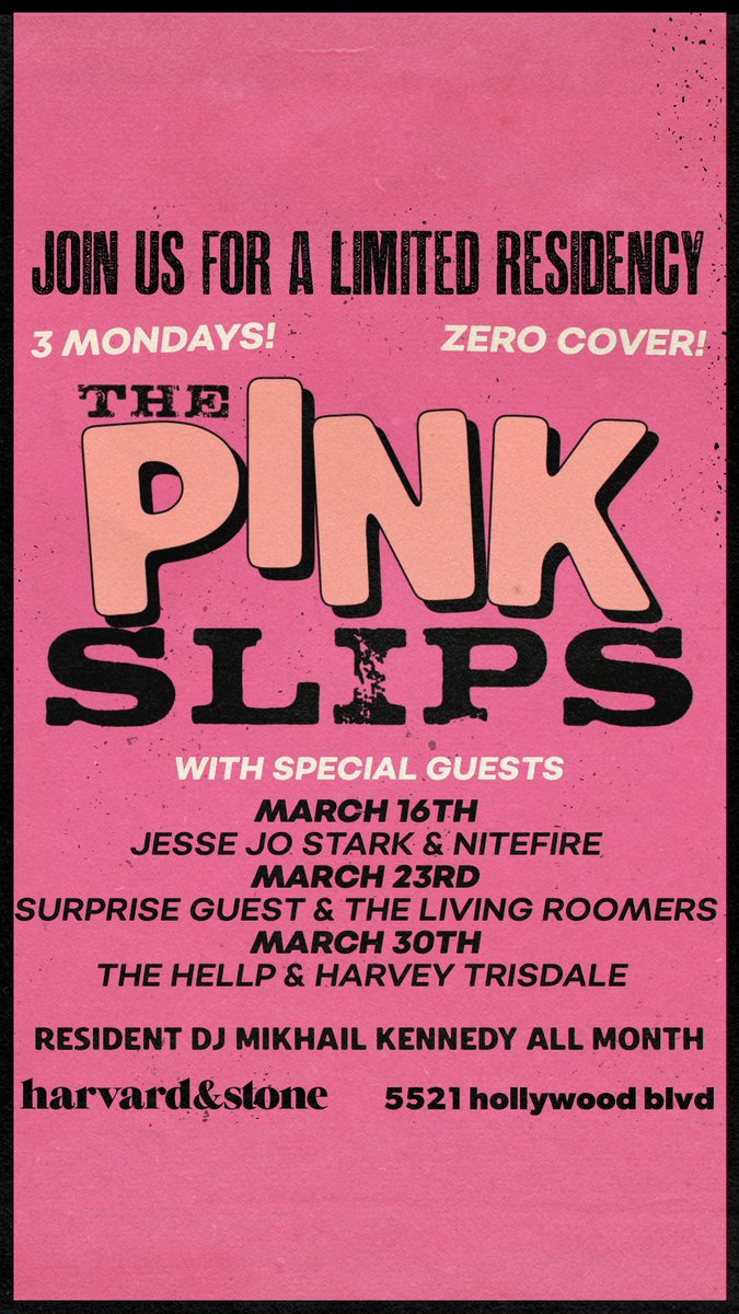 The Pink Slips tweet media