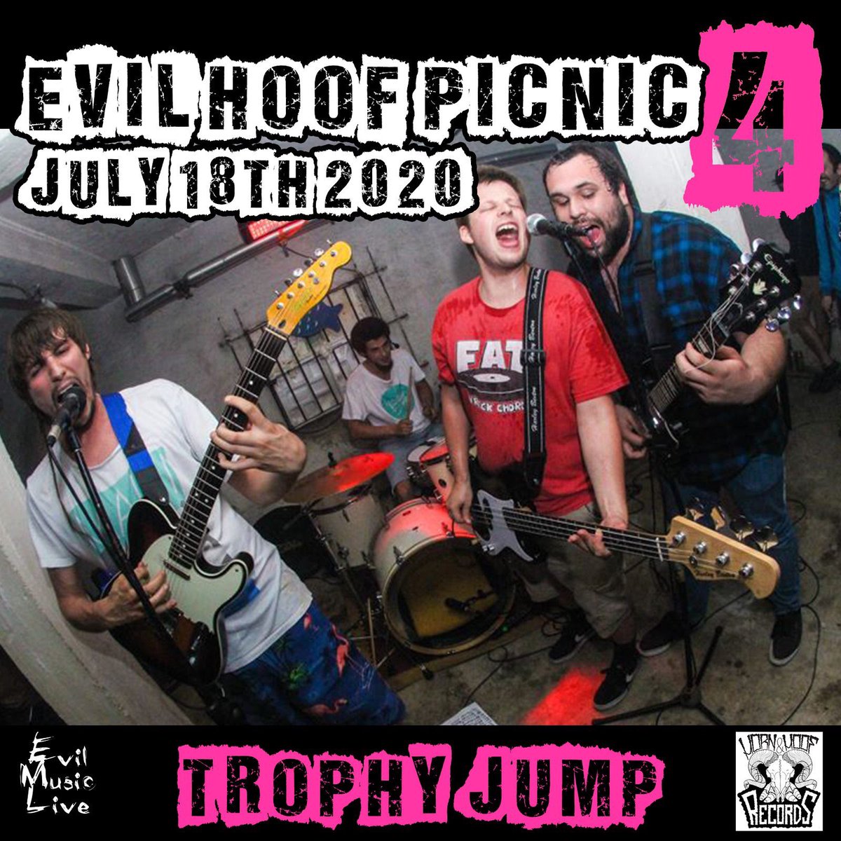 HornHoofRecords's tweet photo. We will be joined at #evilhoofpicnic 4 by Bike Notes (melodic punk rock form Edinburgh) and Trophy Jump   (pop punk from Croatia)
It just gets better and better doesn’t it!
#EvilHoofPicnic4
618/20 @gulliversnq 
#bikenotes #trophyjump #punkrock #punk #poppunk #ukpp #alldayerrday https://t.co/lnnANmeeCn