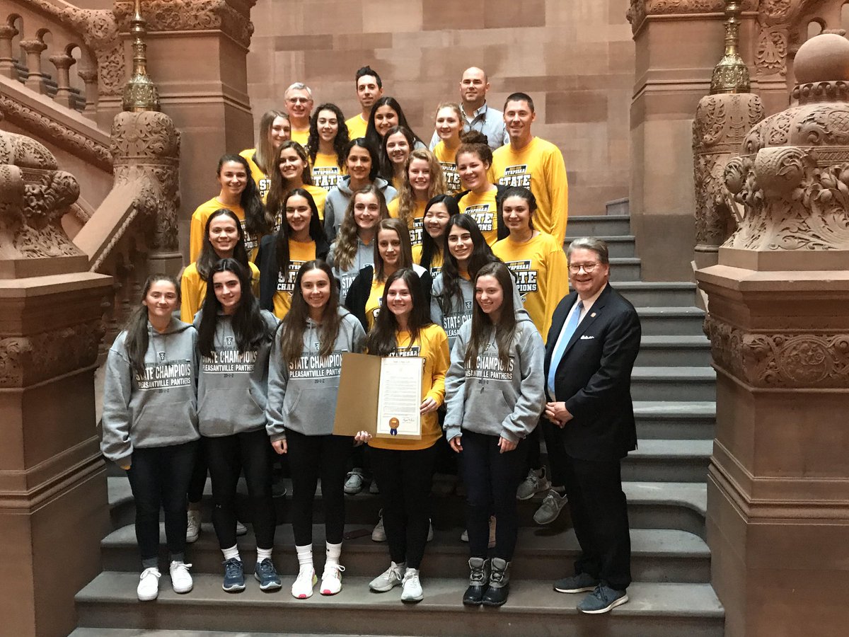 SenatorHarckham's tweet image. Congrats to @pvillevgsoccer! Happy to have had the chance to honor the team in Albany today.