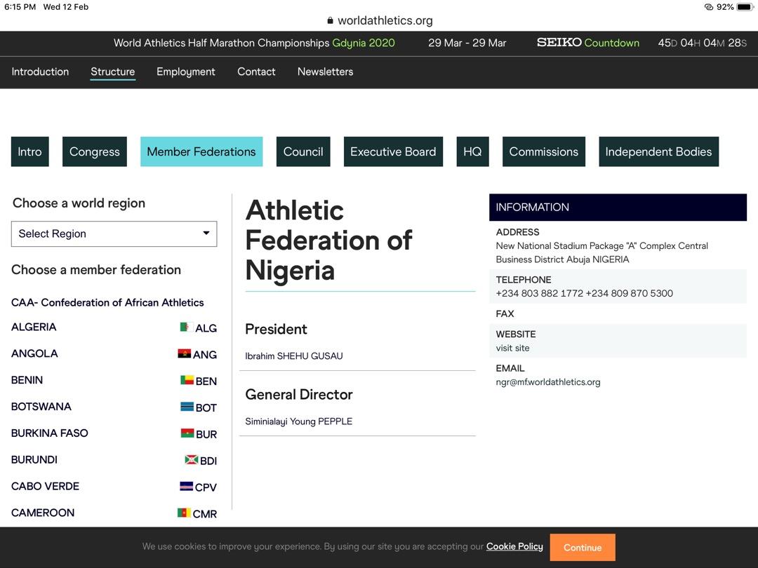 TheAFN_'s tweet image. In light of recent happenings, we will like to notify athletes, coaches, and the general public that there's only one Athletics Federation of Nigeria presided by Hon. Engr.  Ibrahim Shehu-Gusau PhD, FNSE, FNCS.