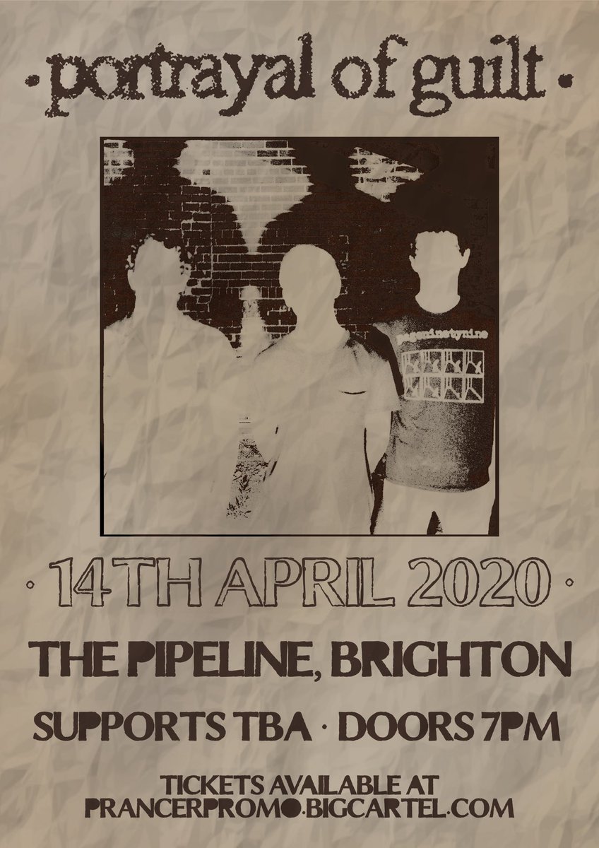 Very excited to announce I’m bringing <a href="/portrayalof/">portrayal of guilt</a> to Brighton in April! 😊 

Tickets already on sale, link on event page:
facebook.com/events/s/portr…
