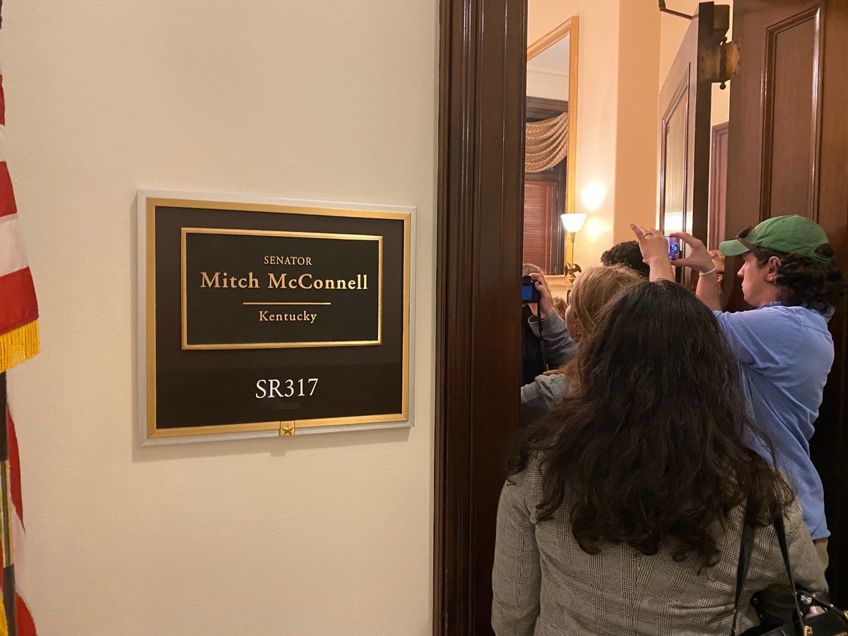 Grant Stern On Twitter Gunreformnow Protesters Just Flooded Moscow Mitch Mcconnell S Office They Re Unhappy About His Legislative Graveyard And Not Going To Sit Quietly And Watch The Donothingsenate Spike Them They Re Going