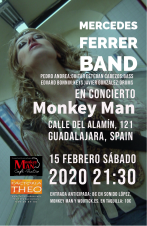 Mercedes Ferrer tiene un directo arrollador, energía y pasión y viene acompañada de unos músicos espectaculares. Un concierto de 10. Venta anticipada en Sonido López, Monkey Man y Woutick.