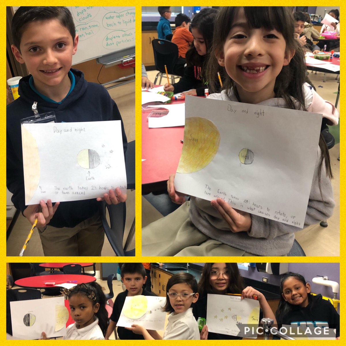 LWilliams_BES's tweet photo. Scholars illustrate how the Earth’s rotation gives us day and night! #2ndgr #Scienceisfun! #JPB2020 #TeamSISD🤩 https://t.co/p5FtFbdAQi